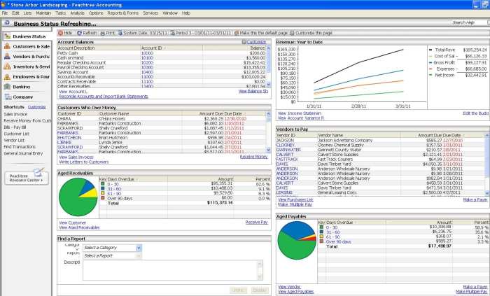 Accounting software peachtree