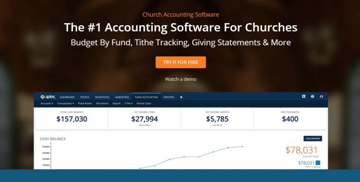 Accounting software for churches