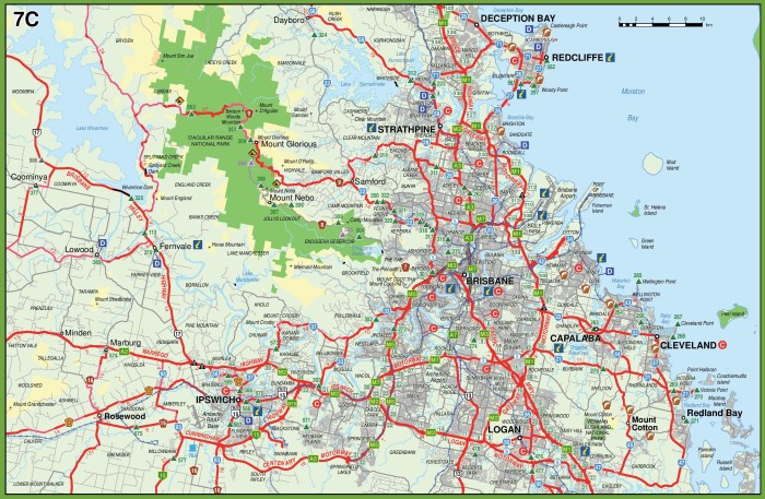 Map to brisbane