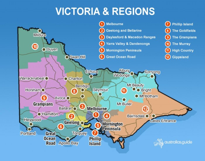 Map of victoria