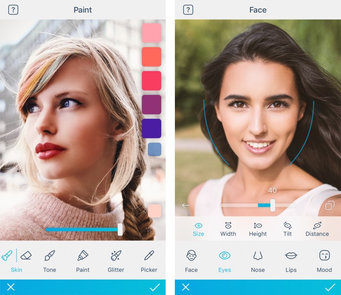 Facetune chip bildbearbeitungs retuschieren direkt selfies beliebten Facetune app