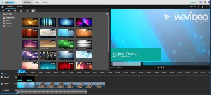 Video online wevideo editor editing editors interface top Free video editor online