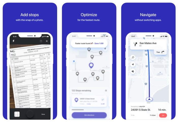 Fedex planner Delivery route planner app