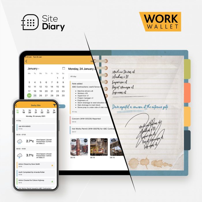Diary site construction Site diary app